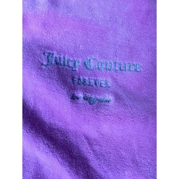 Juicy Couture x Forever 21 Velour Pink Rhinestone Hooded Zip Up Hoodie Jacket MD - Picture 3 of 9